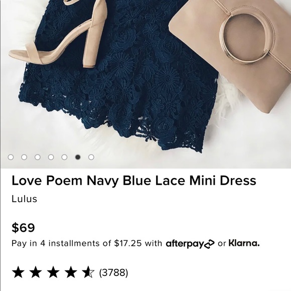 NWT Lulu’s Navy Blue Love Poem Mini Dress - Picture 16 of 16